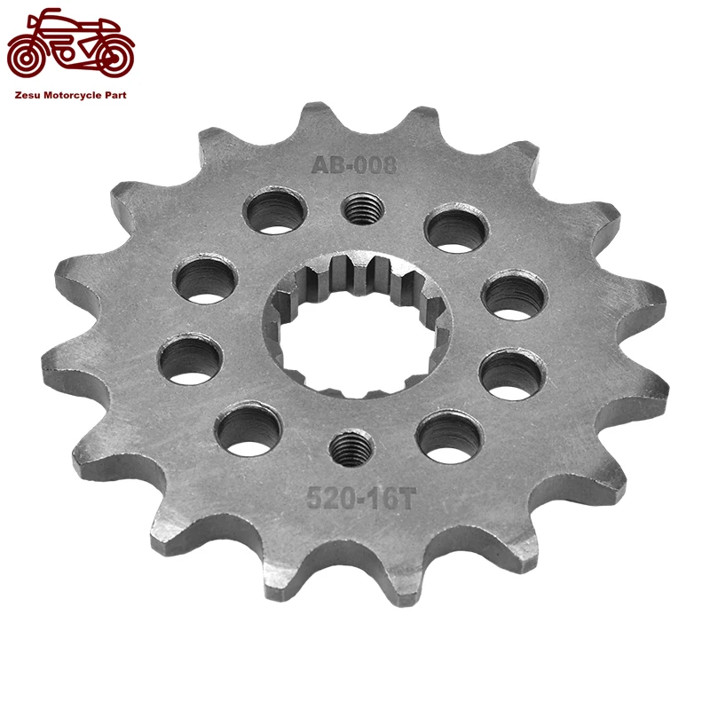 Передняя Бесшумная Звездочка для мотоцикла Kawasaki KLE400 KLE 520 ZR400 ZR ZX400 C2 Z400F2 400-16 T 400 16