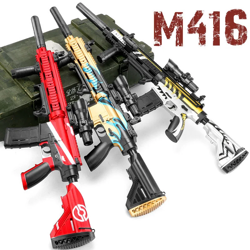 

Sniper Rifle M416 Toy Gun Manual 98K AWM Water Gel Blaster Pistol Outdoor Game AirSoft Weapon Pistola For Boy Adults Gift