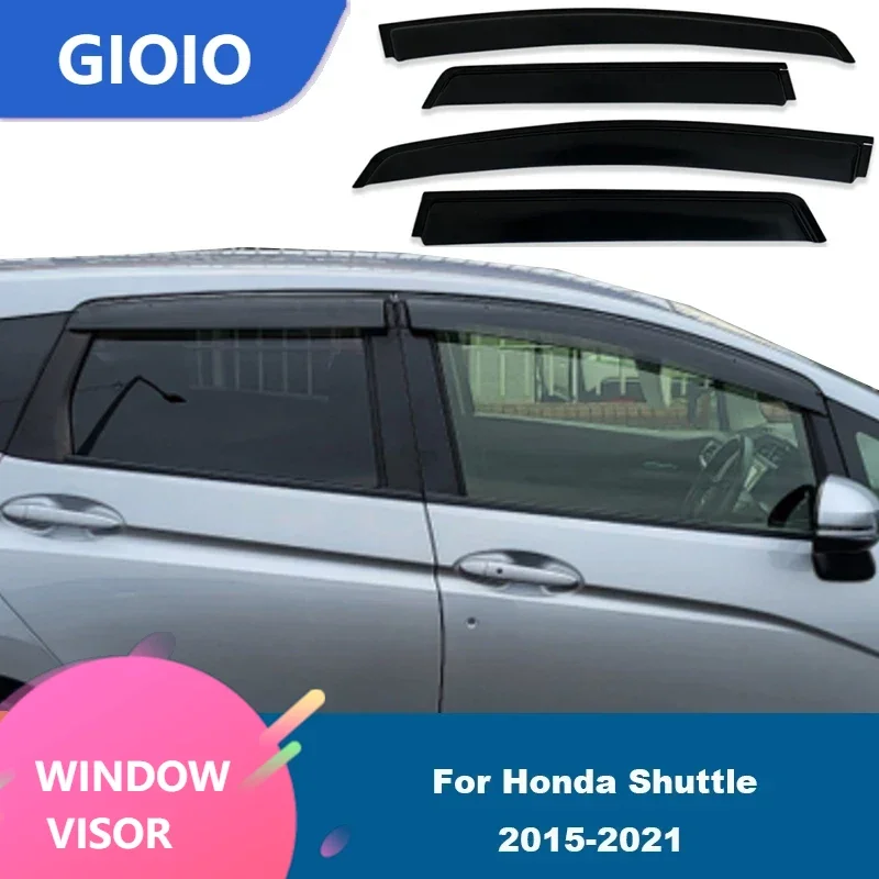Фото Оконный козырек для Honda Shuttle 2015 2016 2017 2018 2019 2020 2021, боковой ветрозащитный козырек автомобиля, защита от дождя от солнца и дождя №1