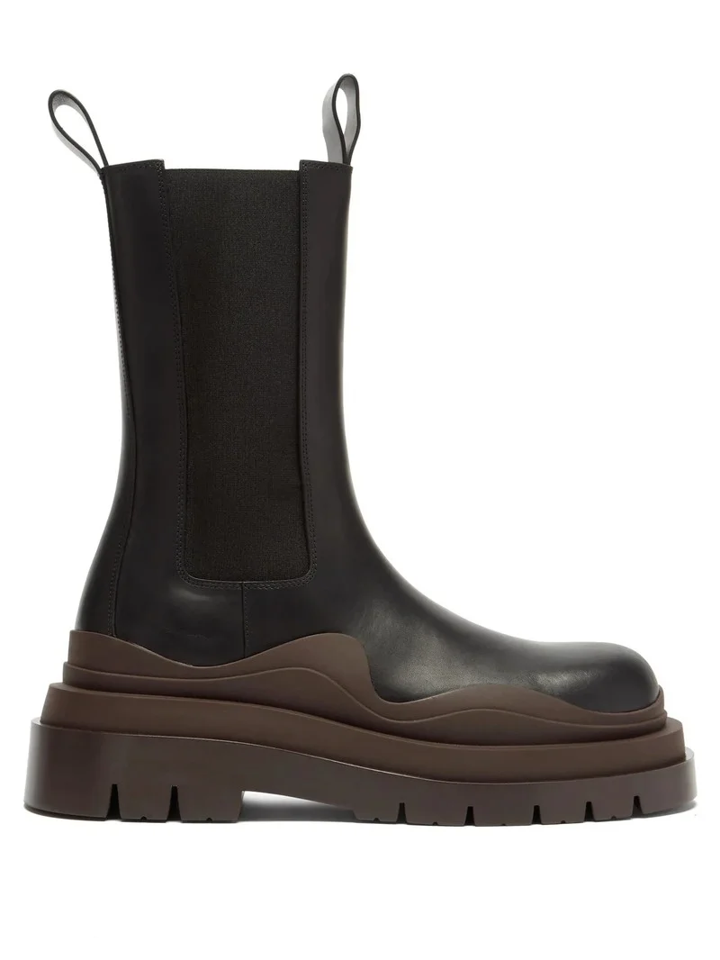 Новинка 2022 ботинки высокие на платформе челси для мужчин и женщин Размеры 35-40 -