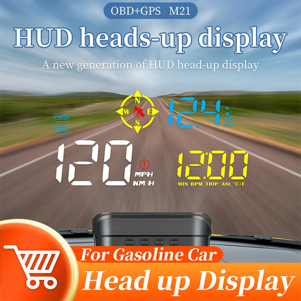 

Дисплей OBD2 + GPS на лобовое стекло, дисплей скорости воды, температуры, расхода топлива, ускорения, проектор на лобовое стекло, Умный Автомобиль HUD