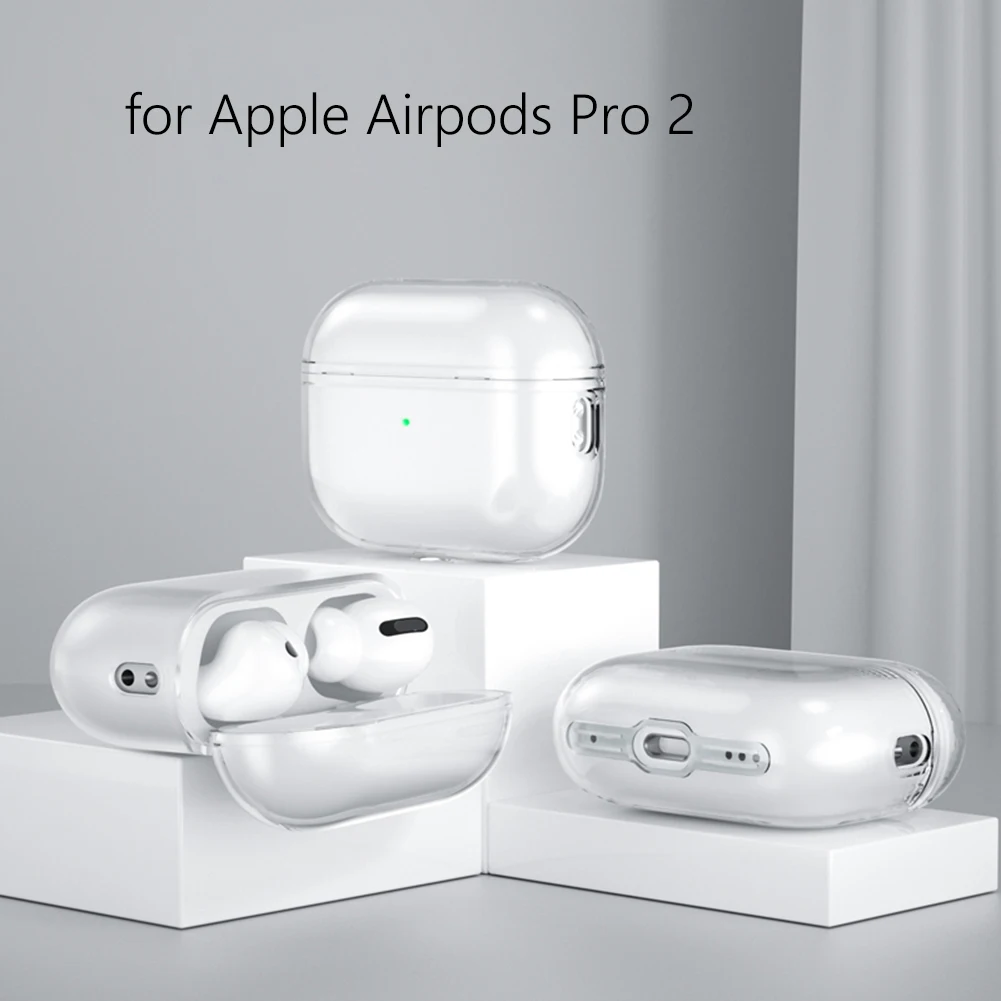 

Soft TPU Earphone Cover with Lanyard Buckle Protective Earphone Case Shockproof Wireless Earphones Cover for Apple Airpods Pro 2