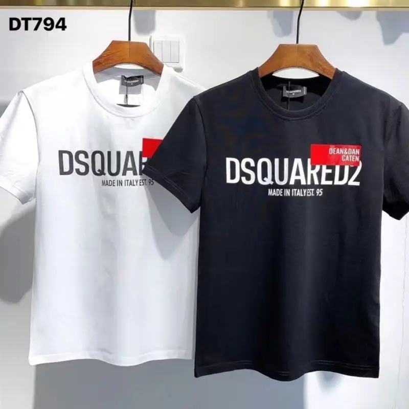 

Dsquared2 Letter Print Trend Casual Shirt Crew Neck T-Shirt Top DT794