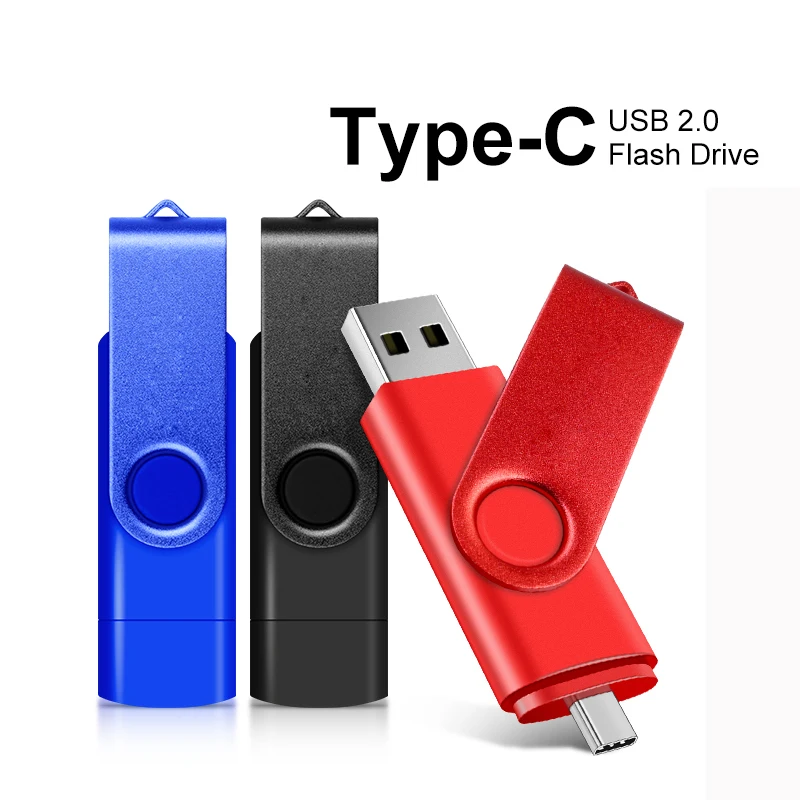 

USB флэш-накопитель 128 ГБ, флэш-накопитель OTG Type C 2 в 1, U-диск 64 ГБ, 32 ГБ, внешняя карта памяти, высокоскоростной накопитель, флэш-диск для телефона