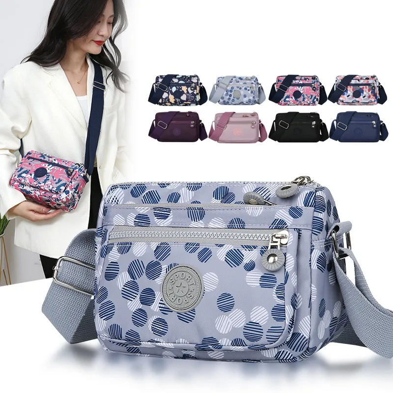 

2023 Fashion Women Shoulder Messenger Bag Waterproof Nylon Oxford Crossbody Bag Female Large Capacity Handbags Purse Travel Bags