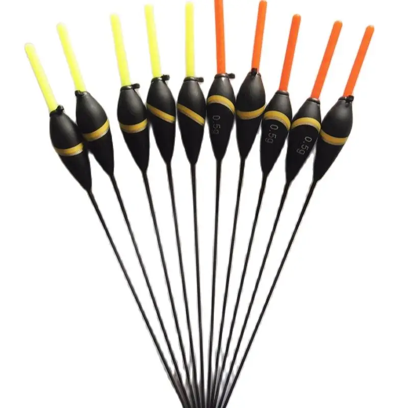 

Newdonghui 10pcs/Lot Fishing Floats Bobbers Fluctuator 0.5g/1.0g/2.0gBuoys Balsa Wood Material Oem Factory Store 201137