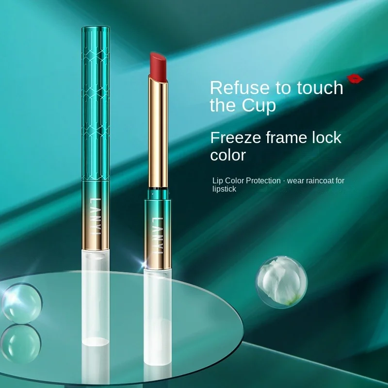 Trace lock color raincoat lipstick does not fade, does not stick cup lip protection waterproof  makeup  beauty Dmg33