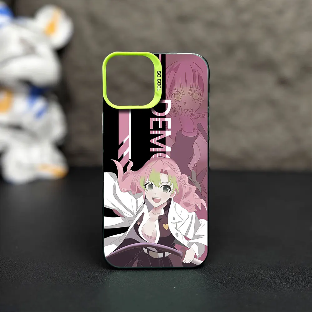 Чехол для телефона bilid-Demon S-Slayer K-Kimetsu no Y-Yaiba iPhone 12 11 13 IMD 14 15 16 Max Pro Plus лазерный чехол