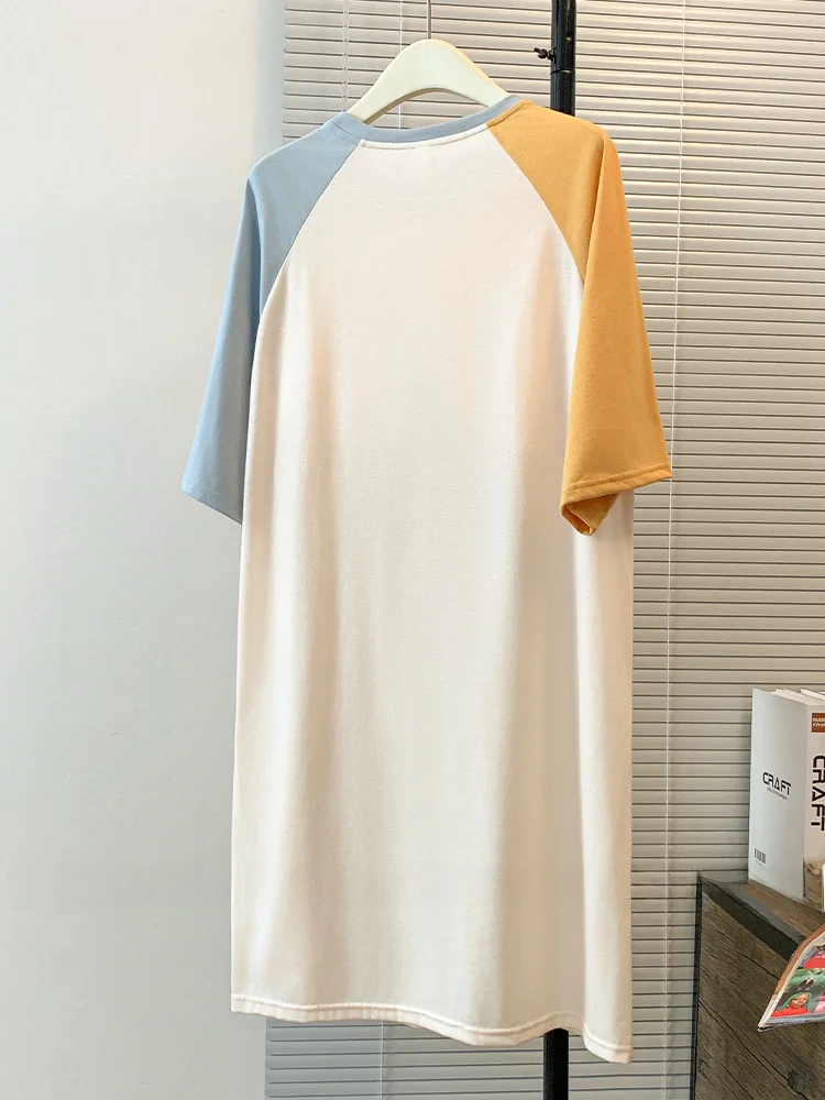 Женская ночная рубашка из чистого хлопка новинка 2024 летняя женская сорочка