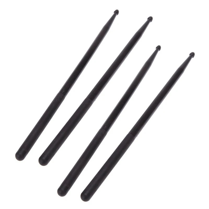 

2X Pair Of 5A Drumsticks Nylon Stick For Drum Set Lightweight Professional Black
