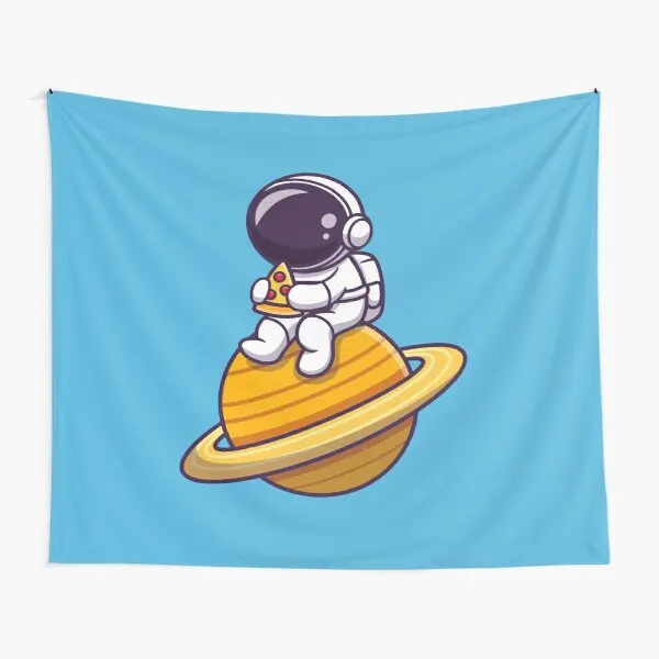 

Astronaut Eating Pizza Tapestry Bedroom Bedspread Home Decor Towel Colored Yoga Decoration Room Beautiful Mat Printed Travel