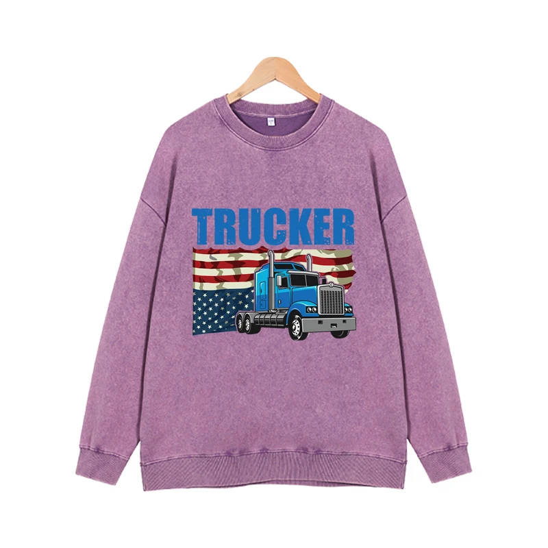 Свитшот из хлопка в американском ретро стиле