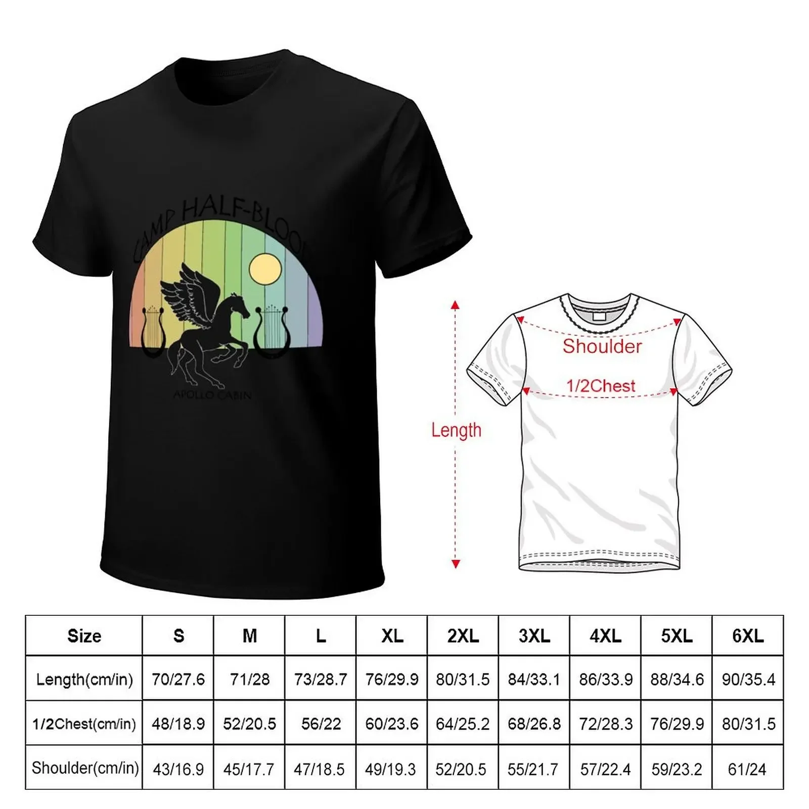 Футболка Cabin 7 Apollo Retro Camp Half Blood корейские модные футболки хлопковые с рисунком