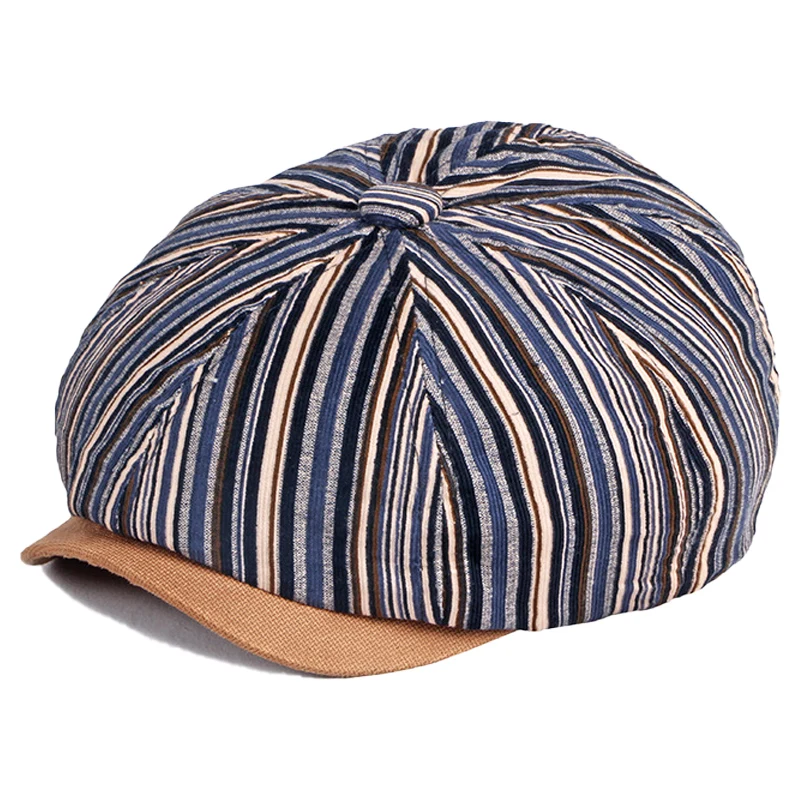 

Brim Cap For Men Octagonal Retro Gatsby Newsboy Hat French Style Elegant Women's Cap Detective Hats Retro Flat Caps Dropshipping
