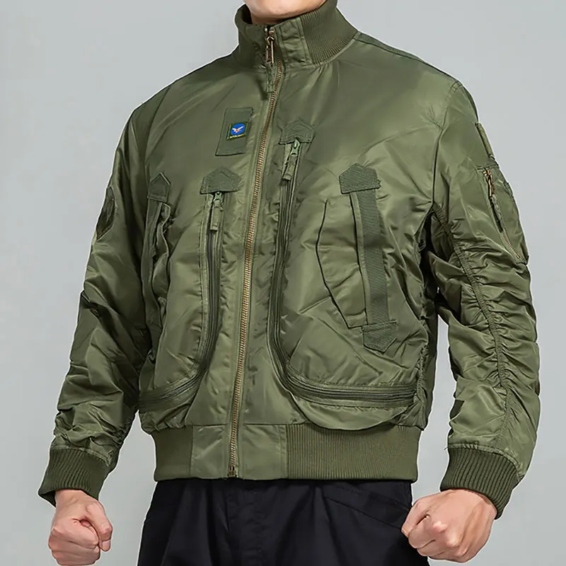 

Men Flight Jacket Bomber Coat Military Men Clothing Air Force One Pilot Baseball Jacket Spring Autumn Windbreaker Outwear 3XL