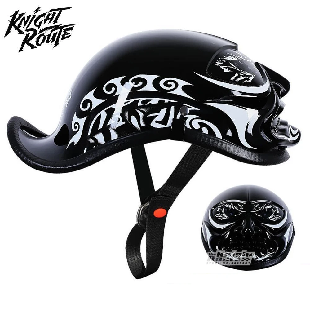 

Men's Motorcycle Helmet Moto Motorbike Open Face Retro Half Helmet Women's Scooter Helmet Cafe Racer Vintage Electric Motorcycle