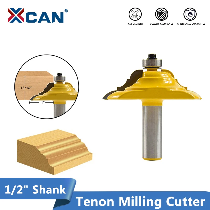 

XCAN Wood Milling Cutter 1/2'' Shank Classical Ogee Table Edging Router Bit Pedestal Base Small Furniture Router Bit
