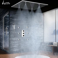 high quality safety and durable sus 304 stainless steel multifunction head ceiling large rain shower faucet set