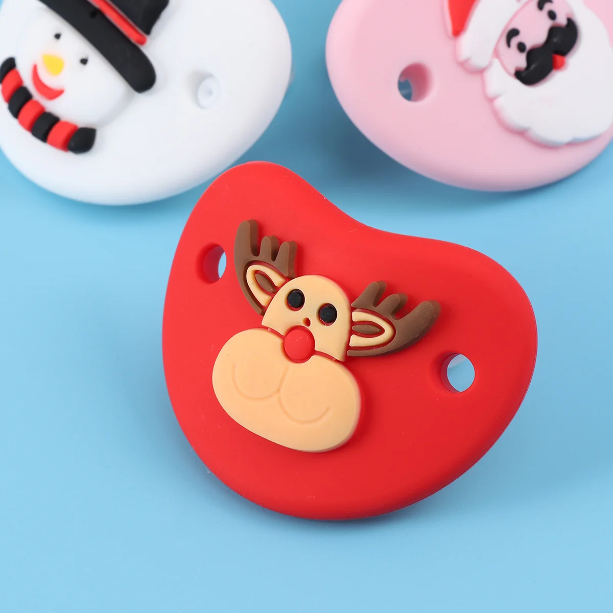 

Pacifier Pacifiers Silicone Christmasparty Holiday Rubber Mam Xmas Babies Chain Funny Night Teething Infant Newbornsupplies