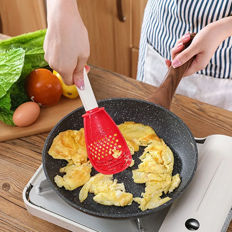 

Kitchen Multifunction Grinding Cooking Spoon Mashing And Draining Colander Garlic Spoonhousehold Pressing Mashed Potato