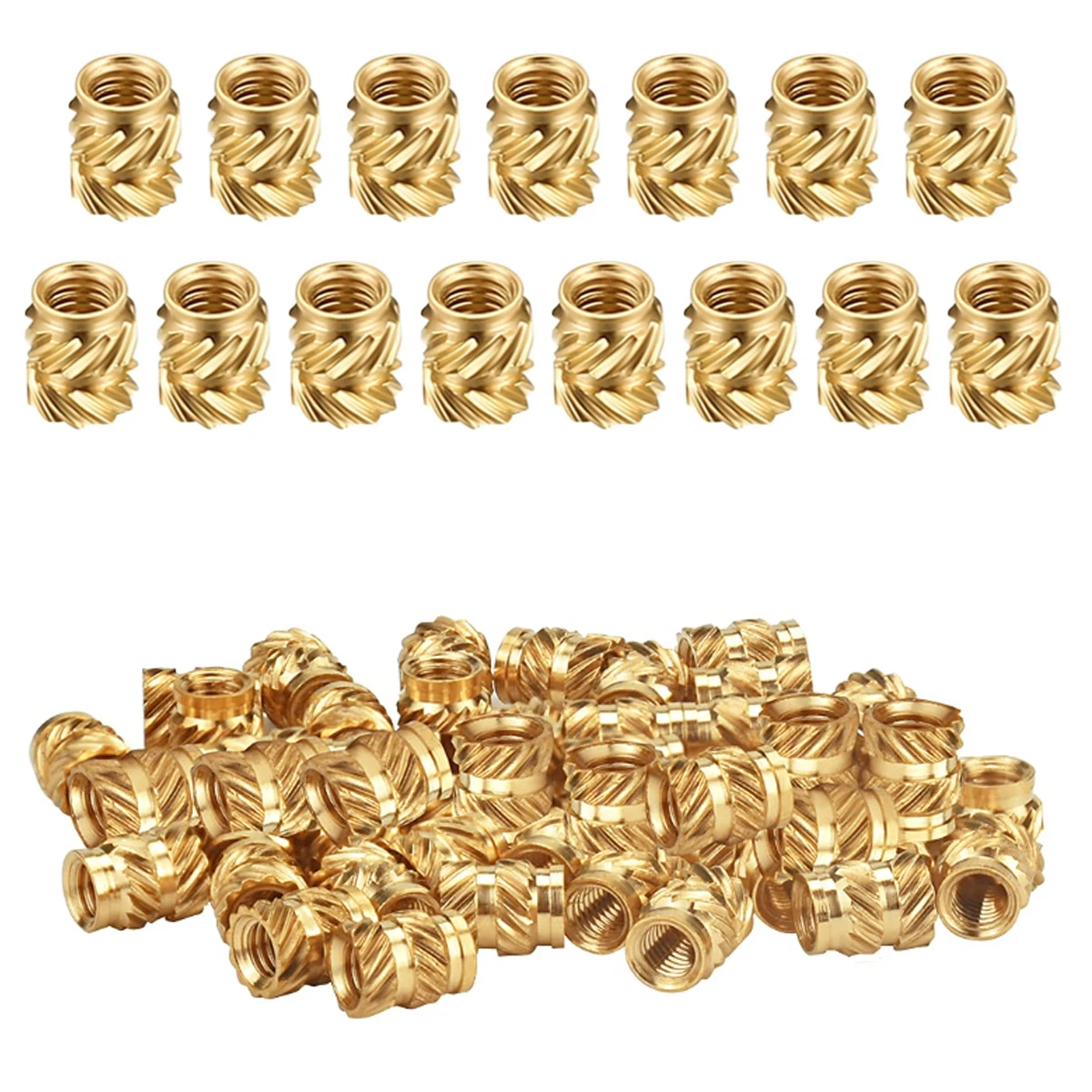 

Резьбовая вставка вкручиваемые втулки латунные резьбовые втулки вкручиваемая гайка Встроенная внутренняя резьба накатанные гайки для 3d-печати M2 M2.5