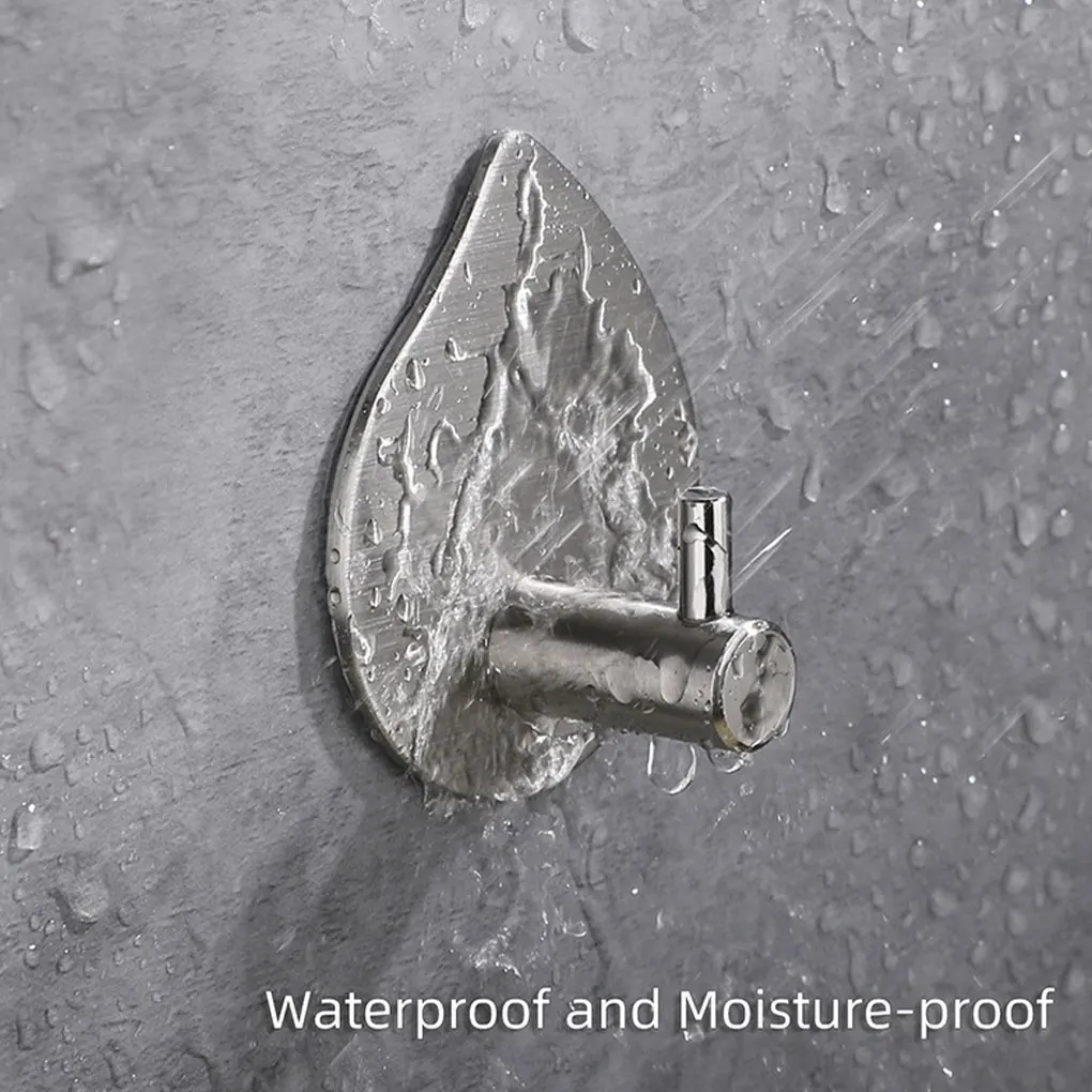 

Bathroom Hooks Towel Hanger Kitchen Clothing Traceless Household Organizer