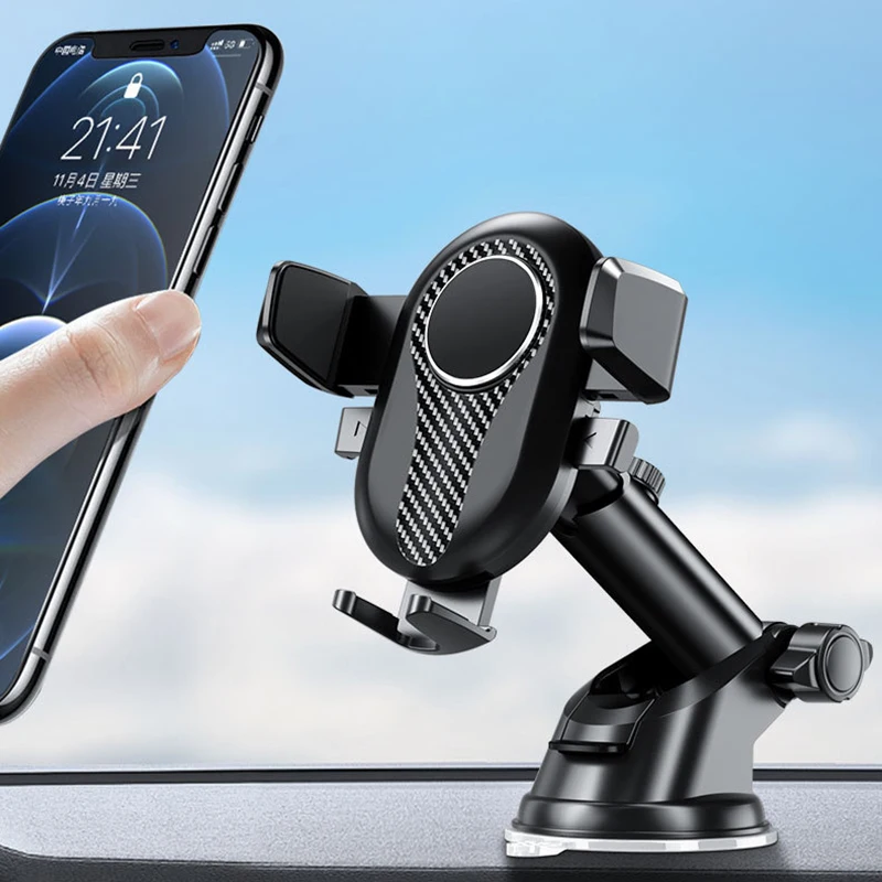 

Sucker Car Phone Holder Mount Stand Gravity Car Suction Cup For Mobile Phone For iPhone 13 12 11 Pro Xiaomi Huawei Samsung 2022