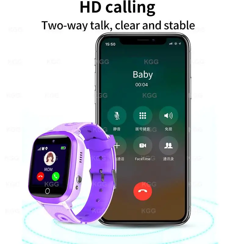 Детские Смарт-часы с GPS 2G часы функцией звонков SOS обратный вызов монитор шагомер