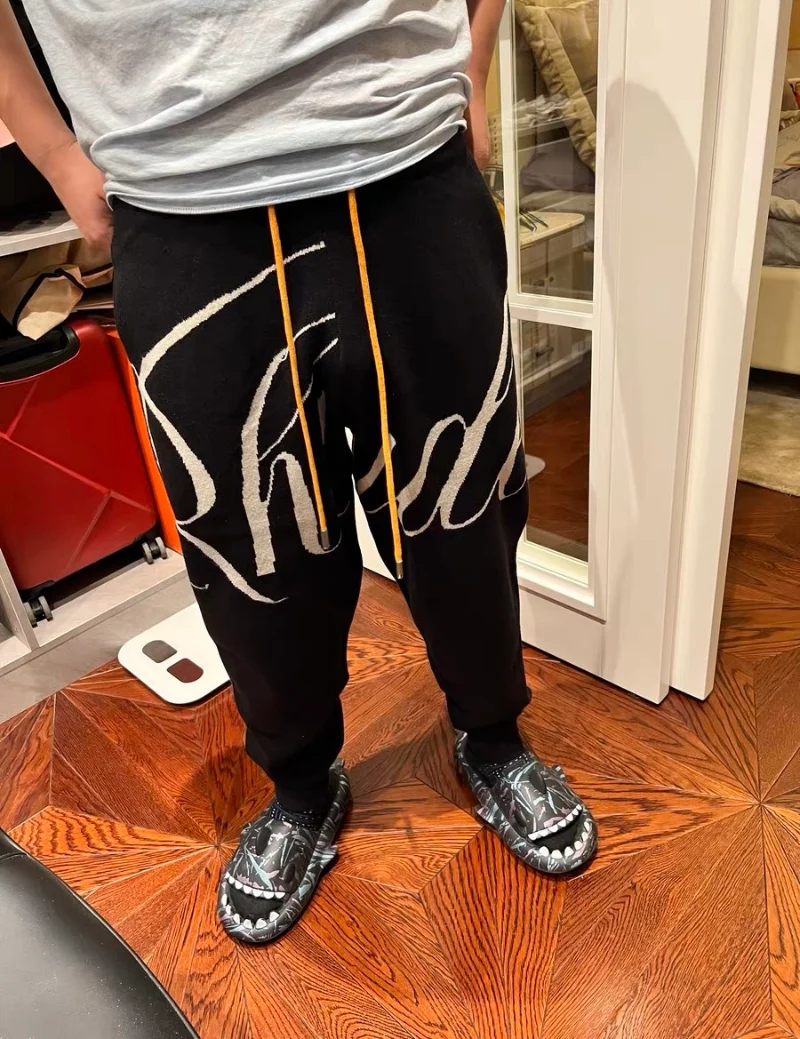 

High Quality 1:1 RHUDE Drawstring Trousers streetwear hip hop kanye west men pants