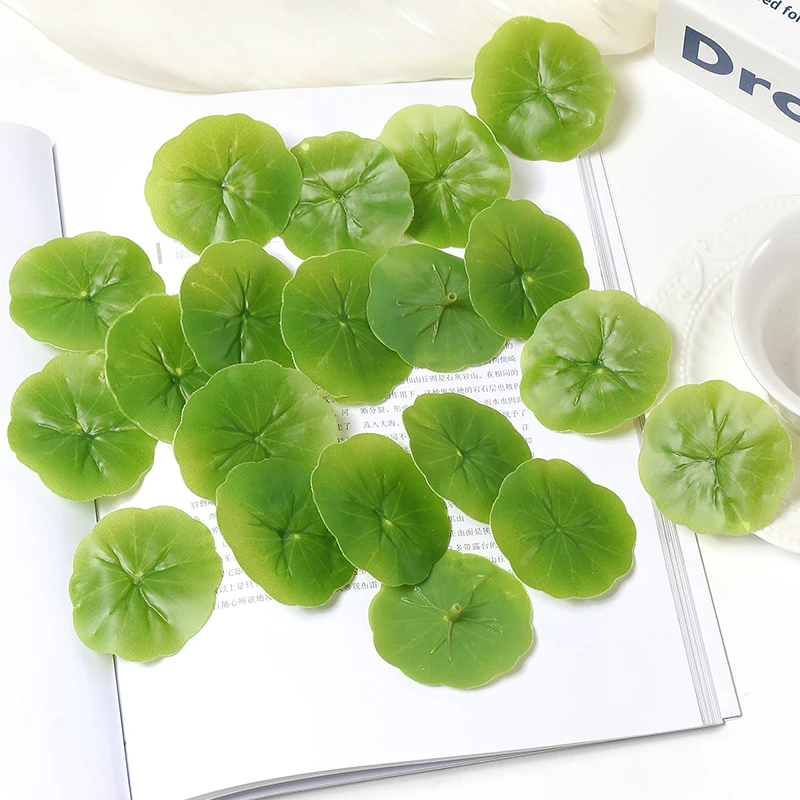 

Искусственные листья лотоса, шелк, зеленый, 6 см