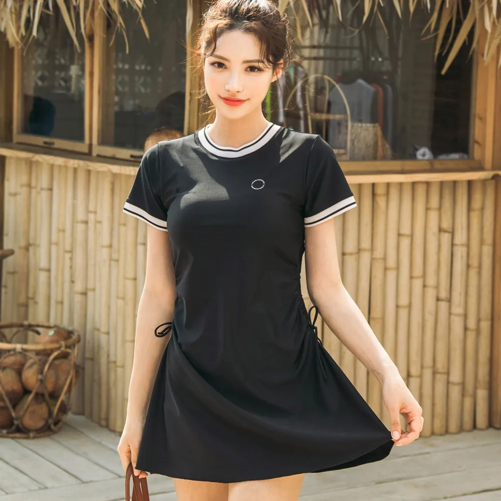 

원피스 래쉬가드 치마 수영복 슬림핏 비치웨어 상의 바캉스룩 애슬레저 RE333W