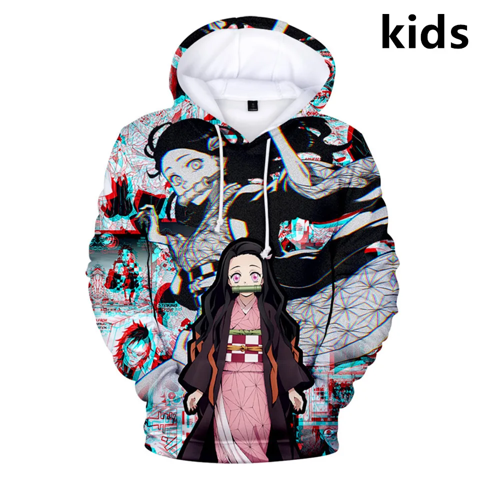 

Толстовка детская с капюшоном, аниме киметасу, No Yaiba Tanjiro Kamado, кофта для косплея, куртка в стиле Харадзюку для мальчиков и девочек, от 2 до 14 лет