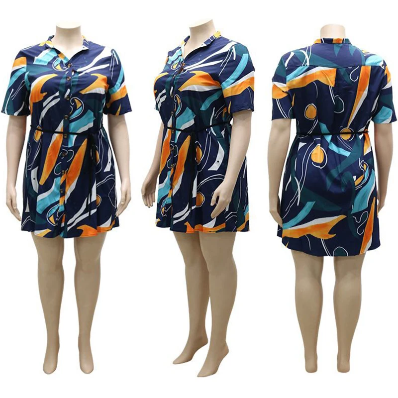 Рисунок 4 - Женское платье-рубашка с коротким рукавом