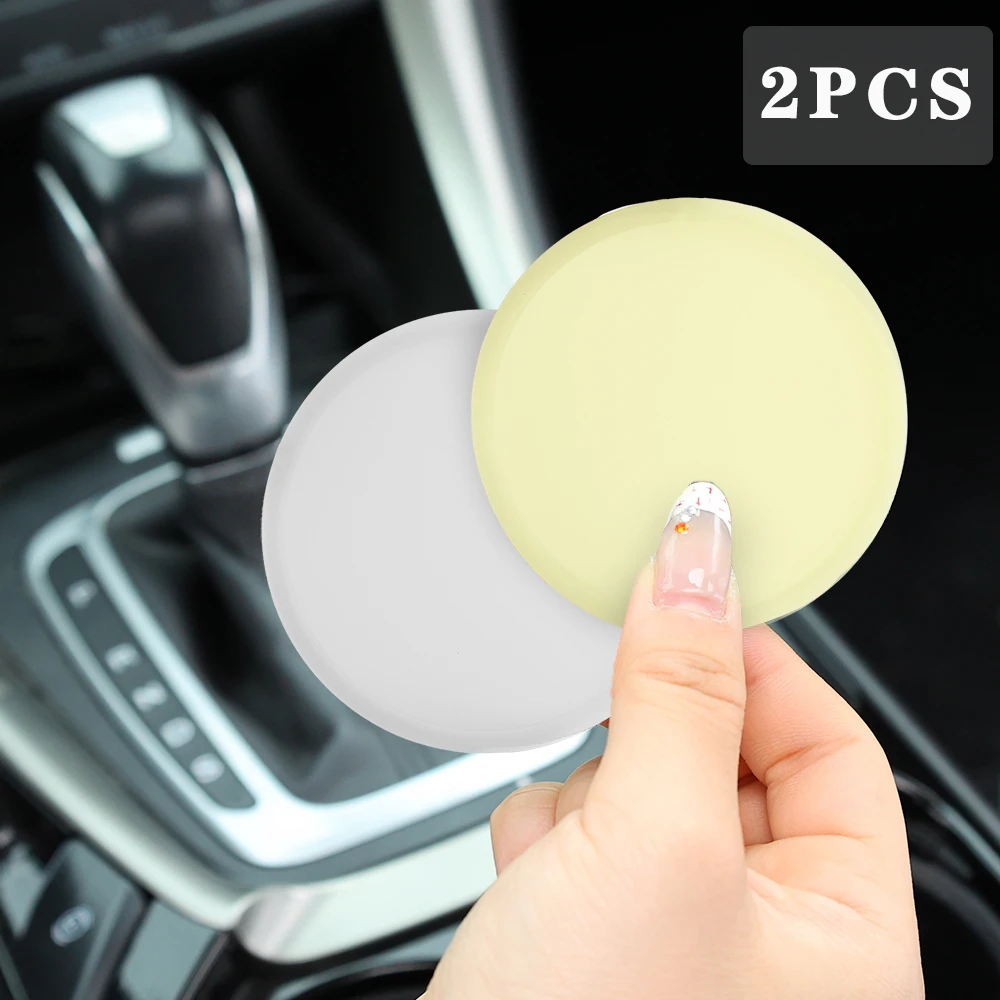 

Car Coaster Water Cup Slot Non-Slip Mats Silica Pad Luminous Cup Holder Multifunctional Auto Interior Decoration Accessories