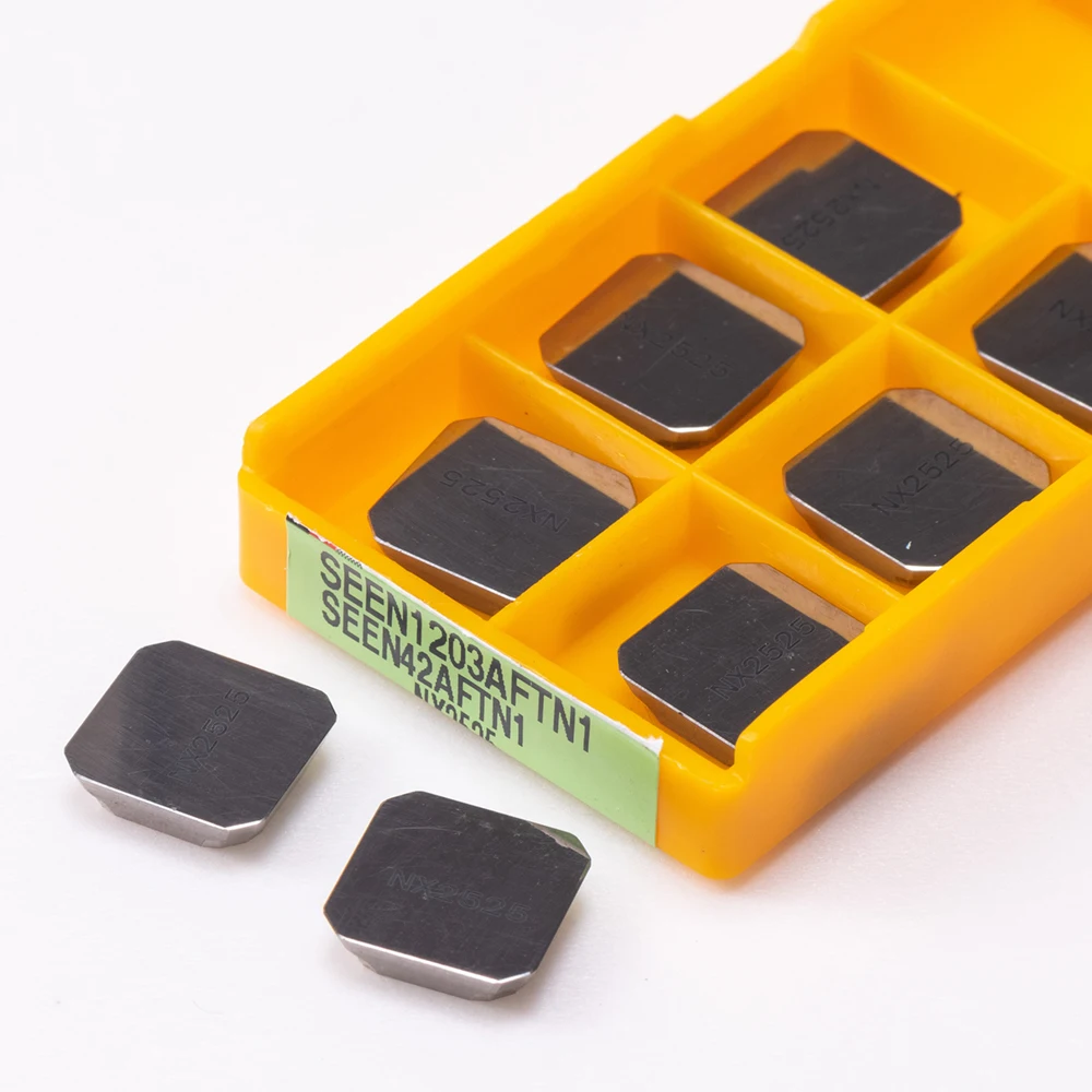 

10pcs SEEN1203 NX2525 100% Original Blade Carbide Insert Cutter Tool Milling Cutter CNC Lathe Tools External Turning