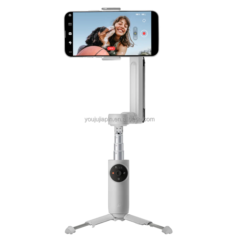 

New Insta360 Flow Handheld Gimbal Deep Track 3.0 3-Axis Stabilization Built-In Selfie Stick & Tripod AI-Powered Editing