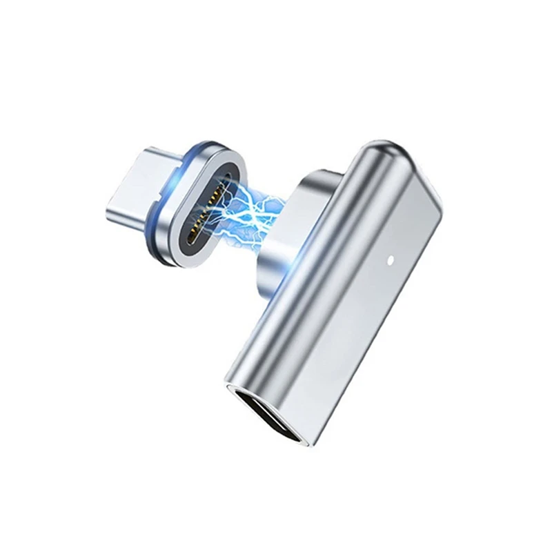 

Магнитный адаптер USB C, 24 контакта, Тип C, разъем 40Gbp/S PD 100 Вт, конвертер быстрой зарядки для Thunderbolt 3 Ipad