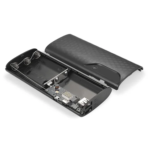 Чехол для аккумулятора 5x18650 с цифровым дисплеем и двумя USB-портами