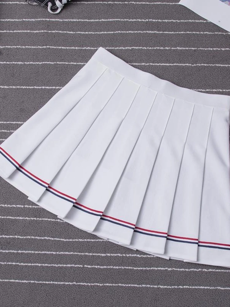 Женская мини-юбка розовая плиссированная юбка корейская модная одежда кавайная