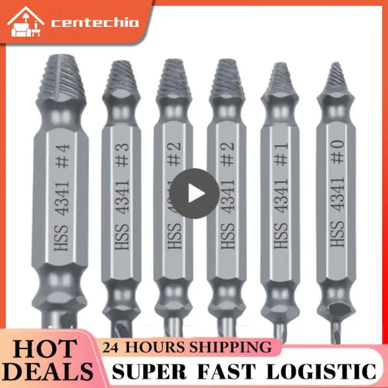 

5/8/10PCS Steel Damaged Screw Extractor Practical Durable Disassemble Screws Remover Easily Take Demolition Tool 4/5/6 Pcs