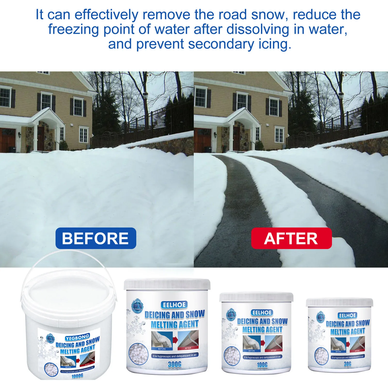 Средство для таяния снега эффективное удаление частицы подъездных дорожек