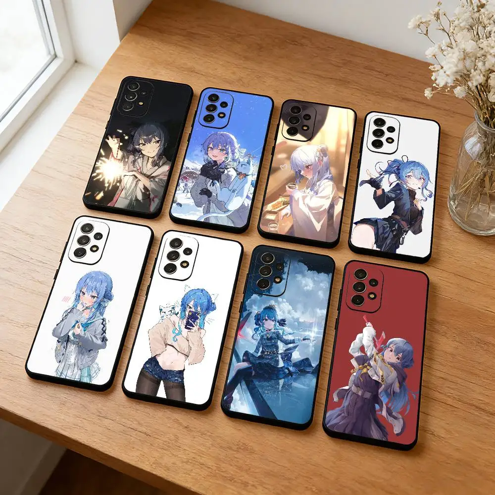 Фото Хошимачи С-Суисей Милый чехол для телефона VTuber для Samsung S26, S25, S24, S23, S22, Plus, черный корпус. №1
