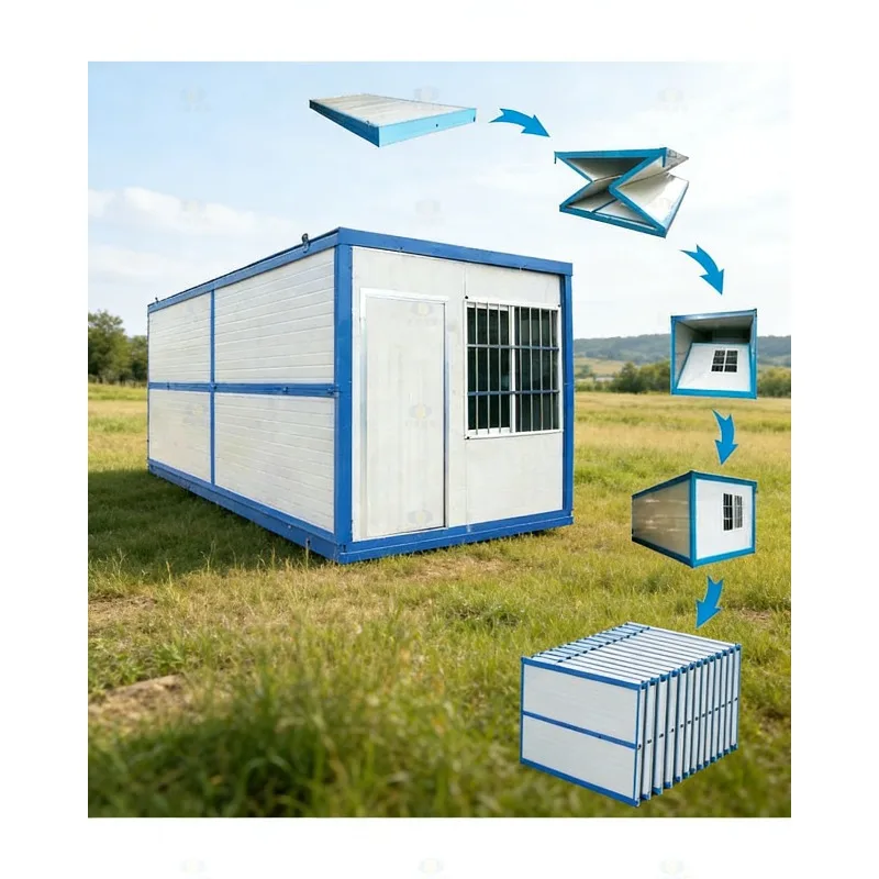 Фото Оптовая продажа: Настраиваемый стальной контейнерный дом, сборный, передвижной, складной, однокомнатный, экономичный, в разобранном виде, для офисного здания №3