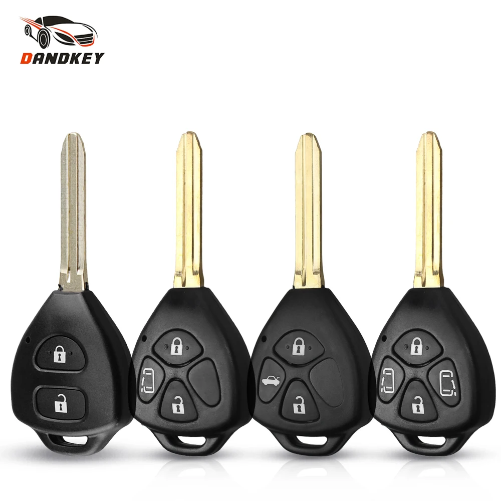 

Dandkey 2/3/4 Buttons Car Remote Key Shell FOB Case For Toyota Camry RAV4 Yaris Tarago Prado Corolla REIZ Crown Avalon Venza