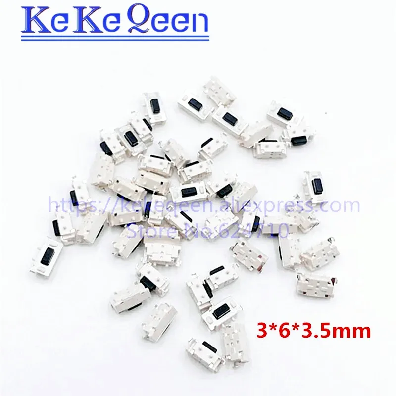 

50-100 шт./партия сенсорный переключатель 3*6*3,5 мм 3x6x3,5 SMD MP3 MP4 MP5 кнопка для планшетного ПК Bluetooth гарнитура дистанционное управление микропереключатель