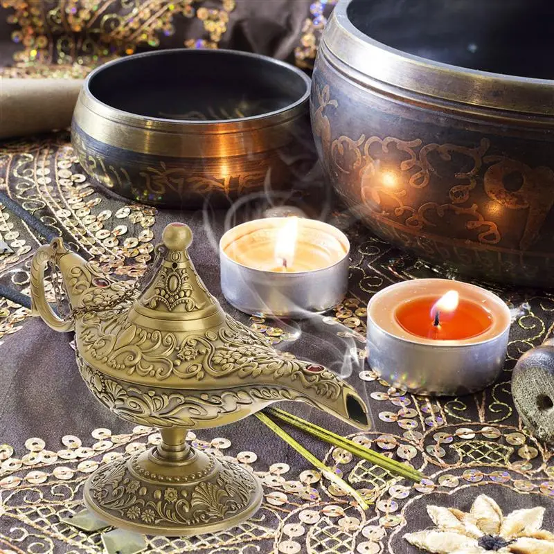 

1Pc Indian Style Censer Wishing Lamp Adornment Decorative Incense Burner