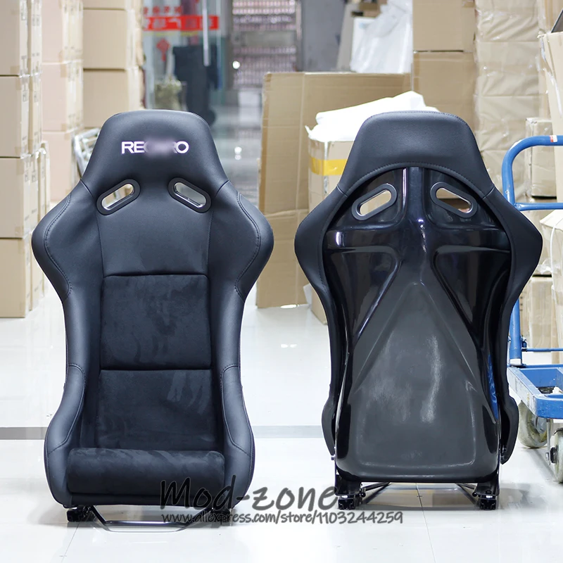 Фото JDM RCR SPG Легкое углеродное волокно, стекловолокно, ПВХ, алькантара, ткань, тюнинг автомобиля, фиксированное ведро, гоночное сиденье №5