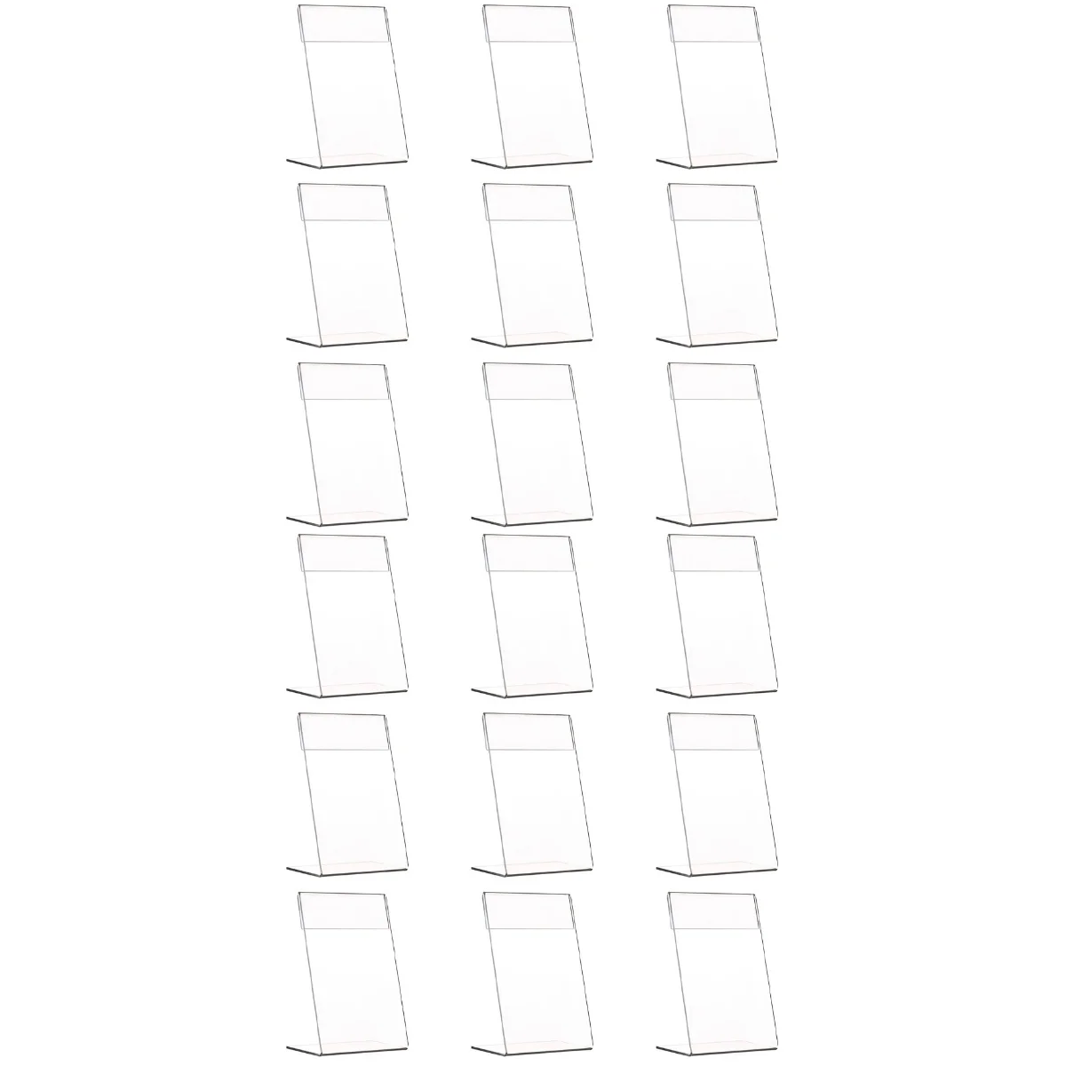 

Акриловая цена, настольный держатель для хранения меню, L-образные держатели знаков, прозрачная демонстрационная подставка