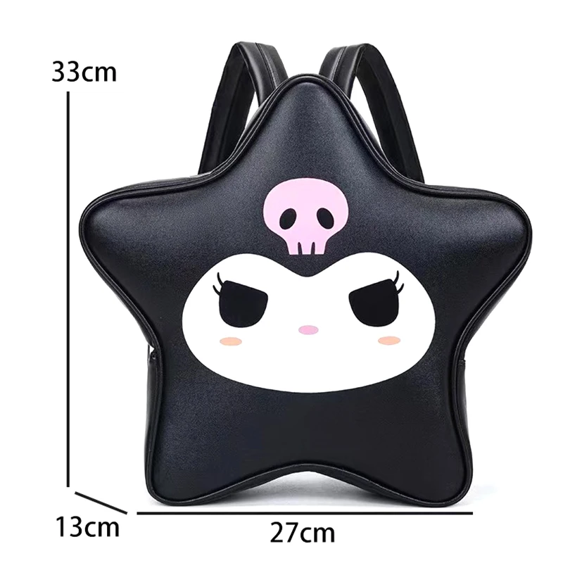 Sanrio Kuromi HelloKitty японский кавайный креативный рюкзак из искусственной кожи с