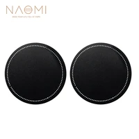 naomi 2pcs bass drum head pad impact patch drumhead protector percussion instrument parts black color